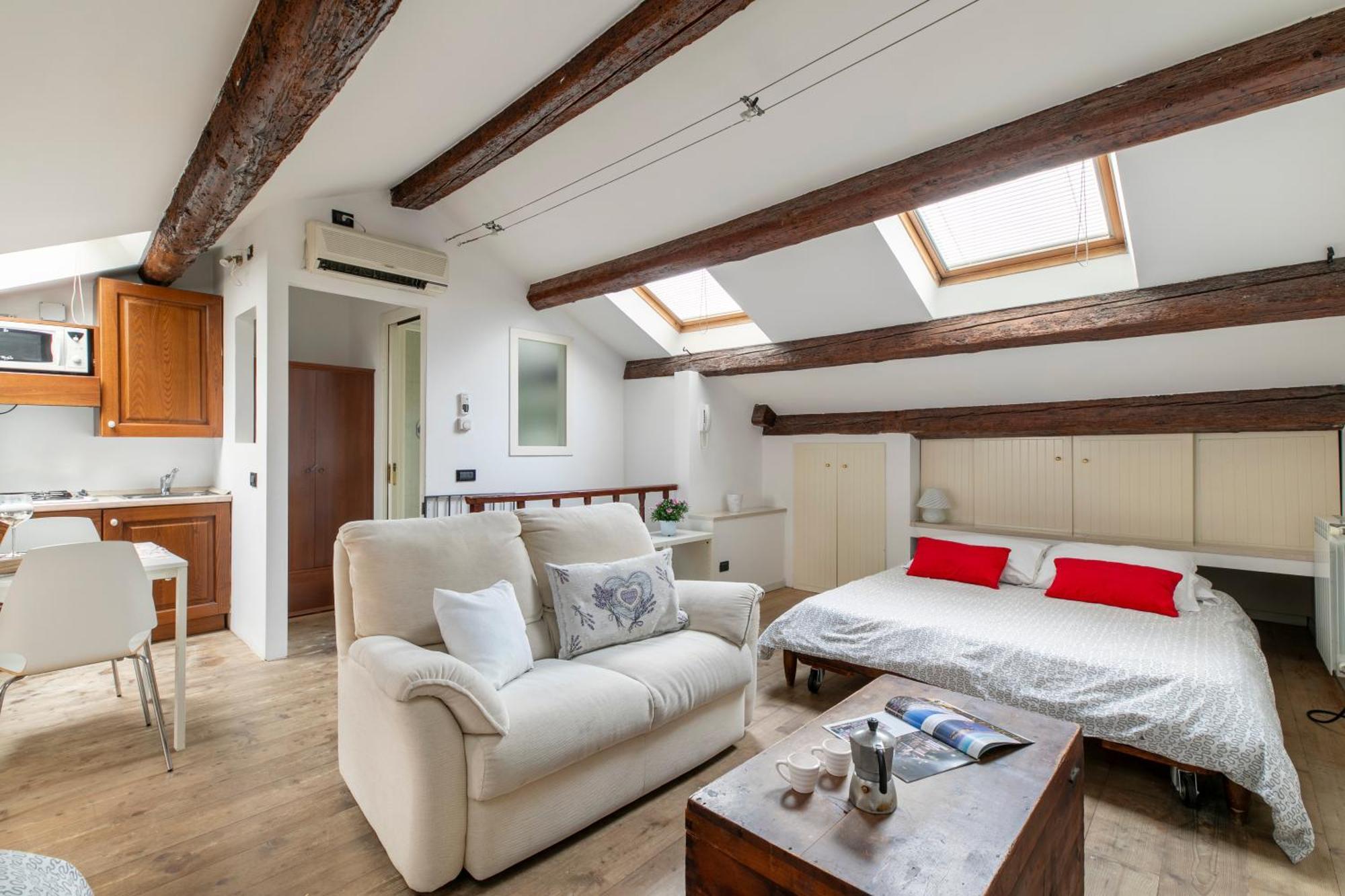 Nice Lovely Attic For 4 Person With Wifi - A/C Veneza Exterior foto