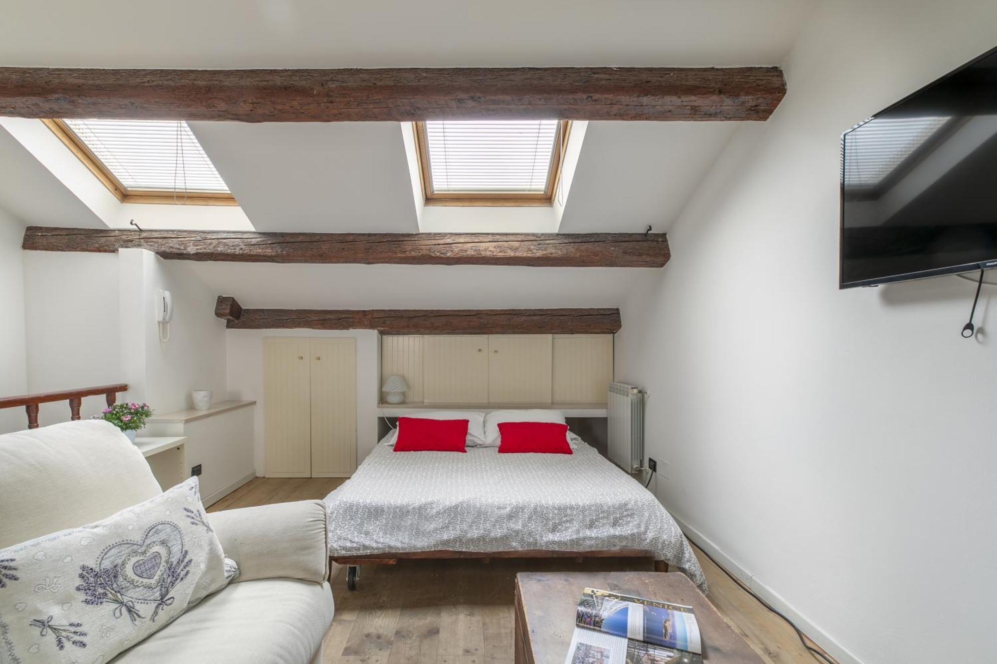 Nice Lovely Attic For 4 Person With Wifi - A/C Veneza Exterior foto
