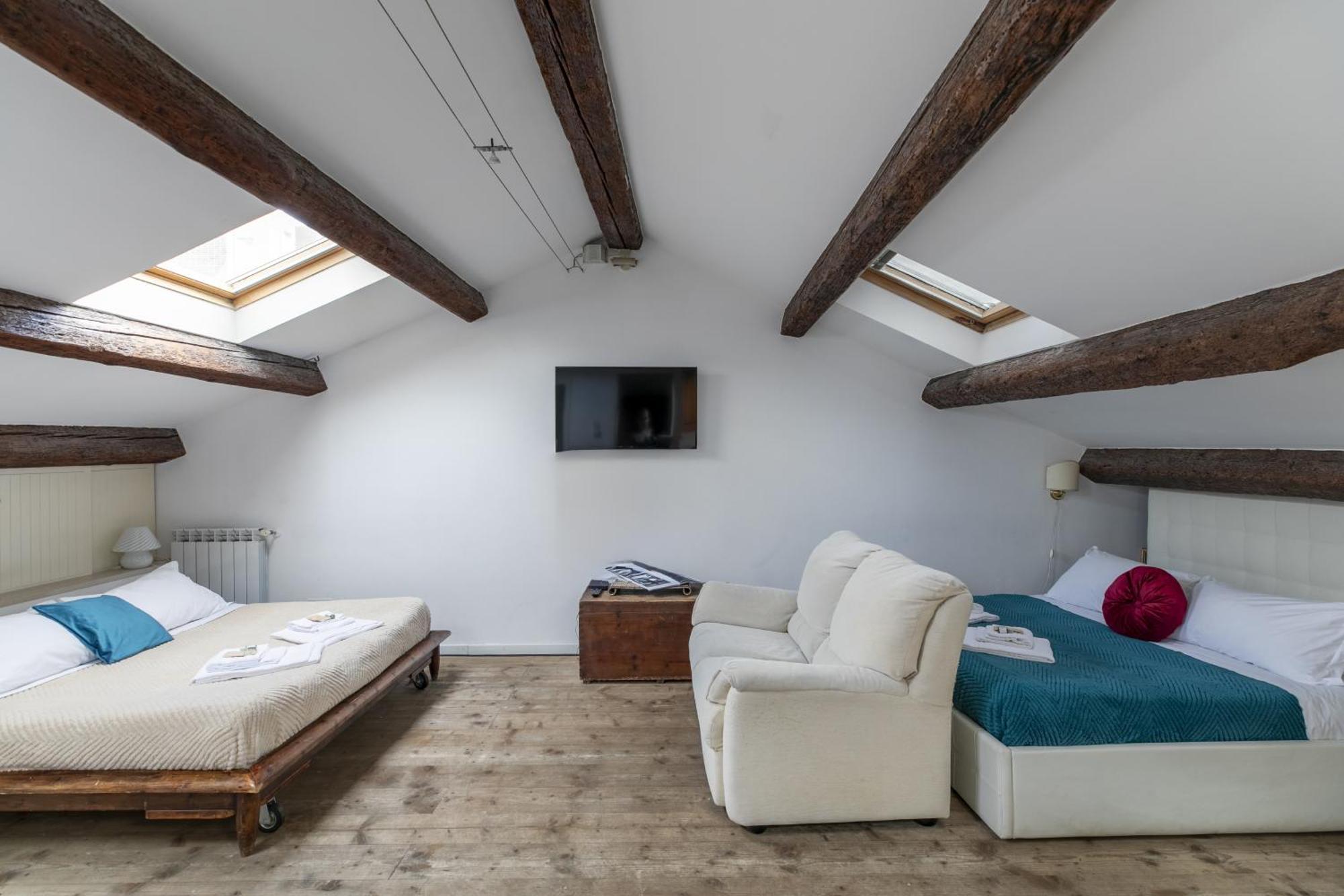 Nice Lovely Attic For 4 Person With Wifi - A/C Veneza Exterior foto